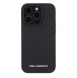 Karl Lagerfeld PU Quilted Pattern Case för iPhone 15 Pro Max Svart