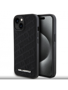 Karl Lagerfeld PU Quilted Pattern Fodral till iPhone 15 Svart