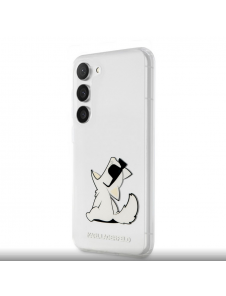 Karl Lagerfeld PC/TPU Choupette Eat-fodral till Samsung Galaxy S23+ Transparent