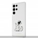 Karl Lagerfeld PC/TPU Choupette Eat-fodral till Samsung Galaxy S23 Ultra Transparent