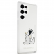 Karl Lagerfeld PC/TPU Choupette Eat-fodral till Samsung Galaxy S23 Ultra Transparent
