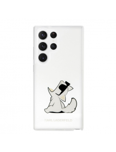 Karl Lagerfeld PC/TPU Choupette Eat-fodral till Samsung Galaxy S23 Ultra Transparent