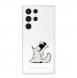 Karl Lagerfeld PC/TPU Choupette Eat-fodral till Samsung Galaxy S23 Ultra Transparent