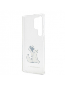 Karl Lagerfeld PC/TPU Choupette Eat-fodral till Samsung Galaxy S23 Ultra Transparent