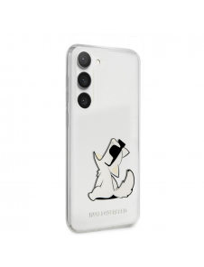 Karl Lagerfeld PC/TPU Choupette Eat-fodral till Samsung Galaxy S23 Transparent
