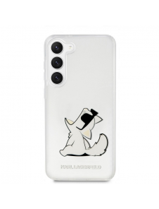 Karl Lagerfeld PC/TPU Choupette Eat-fodral till Samsung Galaxy S23 Transparent