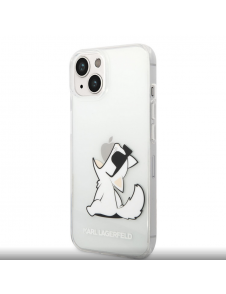 Karl Lagerfeld PC/TPU Choupette Eat-fodral till iPhone 14 Plus Transparent
