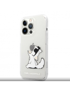 Karl Lagerfeld PC/TPU Choupette Eat-fodral till iPhone 13 Pro Max Transparent
