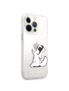 Karl Lagerfeld PC/TPU Choupette Eat-fodral till iPhone 13 Pro Max Transparent