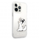 Karl Lagerfeld PC/TPU Choupette Eat-fodral till iPhone 13 Pro Max Transparent