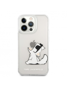 Karl Lagerfeld PC/TPU Choupette Eat-fodral till iPhone 13 Pro Max Transparent