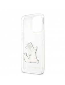 Karl Lagerfeld PC/TPU Choupette Eat-fodral till iPhone 13 Pro Max Transparent