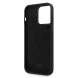 Karl Lagerfeld Flytande Silikon Metall Ikonik Fodral till iPhone 15 Pro Max Svart