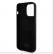 Karl Lagerfeld Flytande Silikon Karl och Choupette Heads Fodral till iPhone 15 Pro Max Svart