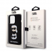 Karl Lagerfeld Flytande Silikon Karl och Choupette Heads Fodral till iPhone 15 Plus Svart