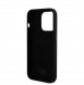 Karl Lagerfeld Flytande Silikon Karl och Choupette Heads Fodral till iPhone 15 Plus Svart