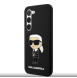 Karl Lagerfeld flytande silikon Ikonik NFT-fodral till Samsung Galaxy S23 Svart