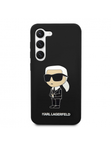 Karl Lagerfeld flytande silikon Ikonik NFT-fodral till Samsung Galaxy S23 Svart