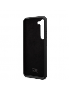 Karl Lagerfeld flytande silikon Ikonik NFT-fodral till Samsung Galaxy S23 Svart