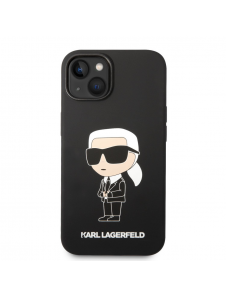 Karl Lagerfeld Liquid Silicone Ikonik NFT Fodral till iPhone 14 Svart