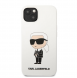 Karl Lagerfeld flytande silikon Ikonik NFT-fodral till iPhone 13 Vit