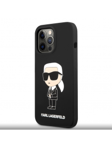 Karl Lagerfeld Liquid Silicone Ikonik NFT Fodral till iPhone 13 Pro Svart