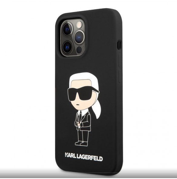 Karl Lagerfeld Liquid Silicone Ikonik NFT Fodral till iPhone 13 Pro Svart