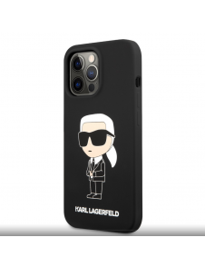 Karl Lagerfeld Liquid Silicone Ikonik NFT Fodral till iPhone 13 Pro Svart