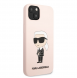 Karl Lagerfeld flytande silikon Ikonik NFT-fodral till iPhone 13 Rosa