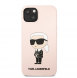 Karl Lagerfeld flytande silikon Ikonik NFT-fodral till iPhone 13 Rosa