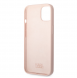 Karl Lagerfeld flytande silikon Ikonik NFT-fodral till iPhone 13 Rosa