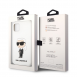 Karl Lagerfeld flytande silikon Ikonik NFT-fodral till iPhone 11 Vit