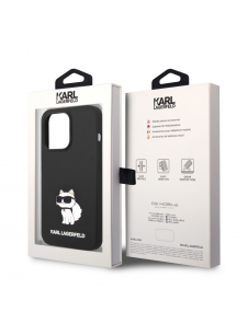 Karl Lagerfeld Liquid Silicone Choupette NFT-fodral till iPhone 14 Pro Max Svart