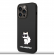 Karl Lagerfeld Liquid Silicone Choupette NFT-fodral till iPhone 14 Pro Svart