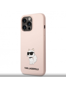 Karl Lagerfeld Liquid Silicone Choupette NFT-fodral till iPhone 13 Pro Pink