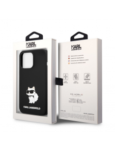 Karl Lagerfeld Liquid Silicone Choupette NFT-fodral till iPhone 13 Pro Svart