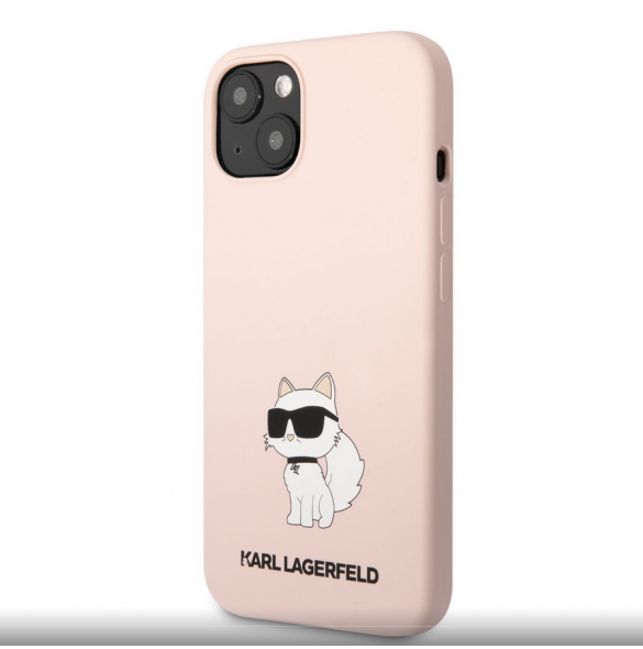 Karl Lagerfeld Liquid Silicone Choupette NFT-fodral till iPhone 13 Rosa