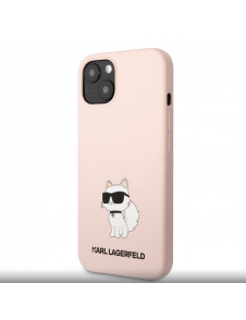 Karl Lagerfeld Liquid Silicone Choupette NFT-fodral till iPhone 13 Rosa