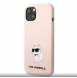 Karl Lagerfeld Liquid Silicone Choupette NFT-fodral till iPhone 13 Rosa