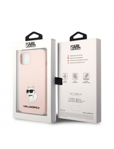 Karl Lagerfeld Liquid Silicone Choupette NFT-fodral till iPhone 13 Rosa