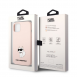 Karl Lagerfeld Liquid Silicone Choupette NFT-fodral till iPhone 13 Rosa