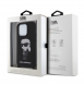 Karl Lagerfeld Flytande Silikon Crossbody Ikonik Fodral för iPhone 15 Svart (skadat paket)