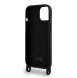 Karl Lagerfeld Flytande Silikon Crossbody Ikonik Fodral till iPhone 15 Svart