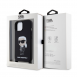Karl Lagerfeld Flytande Silikon Crossbody Ikonik Fodral till iPhone 15 Svart