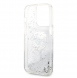 Karl Lagerfeld Liquid Glitter Karl Head-fodral till iPhone 15 Pro Max Silver