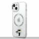 Karl Lagerfeld IML Karl och Choupette NFT MagSafe Fodral till iPhone 14 Transparent
