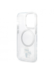 Karl Lagerfeld IML Karl och Choupette NFT MagSafe Fodral till iPhone 14 Pro Transparent