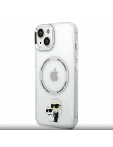 Karl Lagerfeld IML Karl och Choupette NFT MagSafe Fodral till iPhone 13 Transparent