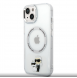 Karl Lagerfeld IML Karl och Choupette NFT MagSafe Fodral till iPhone 13 Transparent