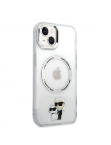 Karl Lagerfeld IML Karl och Choupette NFT MagSafe Fodral till iPhone 13 Transparent